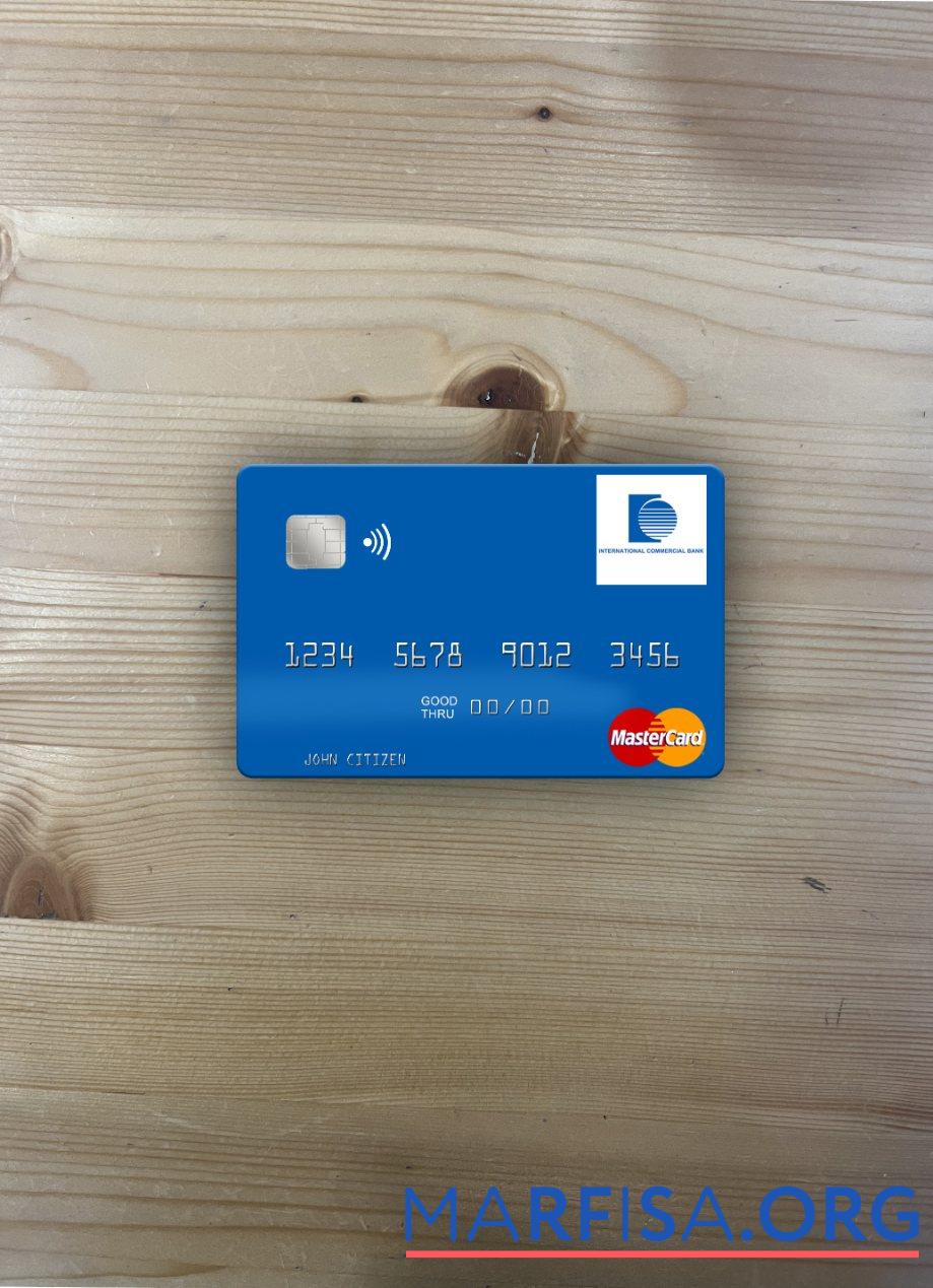 Printable Senegal The International Commercial Bank mastercard photolook front sample